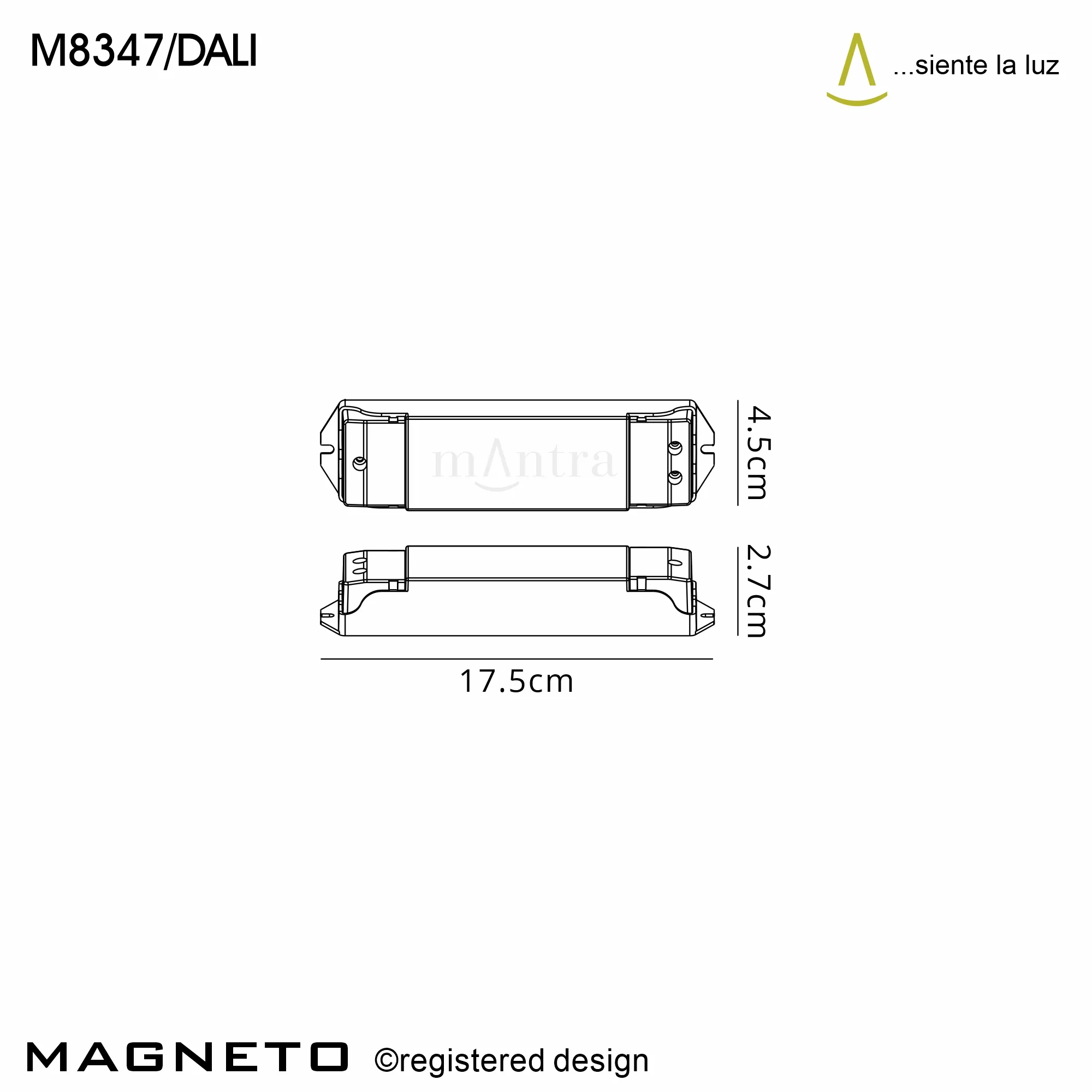 Magneto 48V Dimmable Black Tracks And Accessories Mantra Fusion Track Accessories